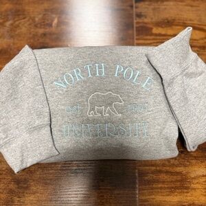 North Pole University Embroidered Sweatshirt